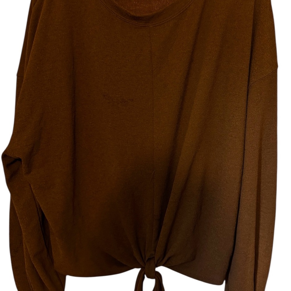 H&M Brown Tie-Back Sweatshirt